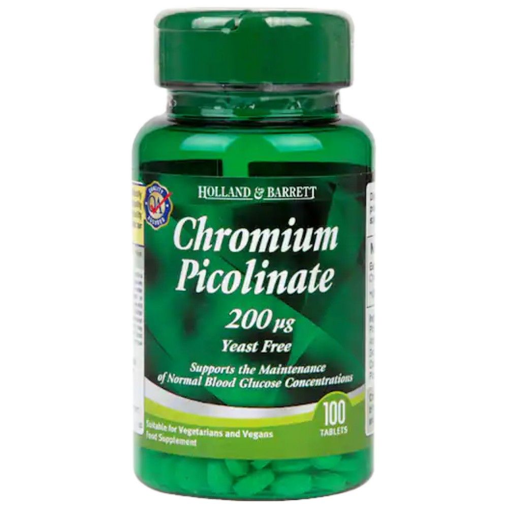 Chromium Picolinate 200 mcg - 100 Tablets