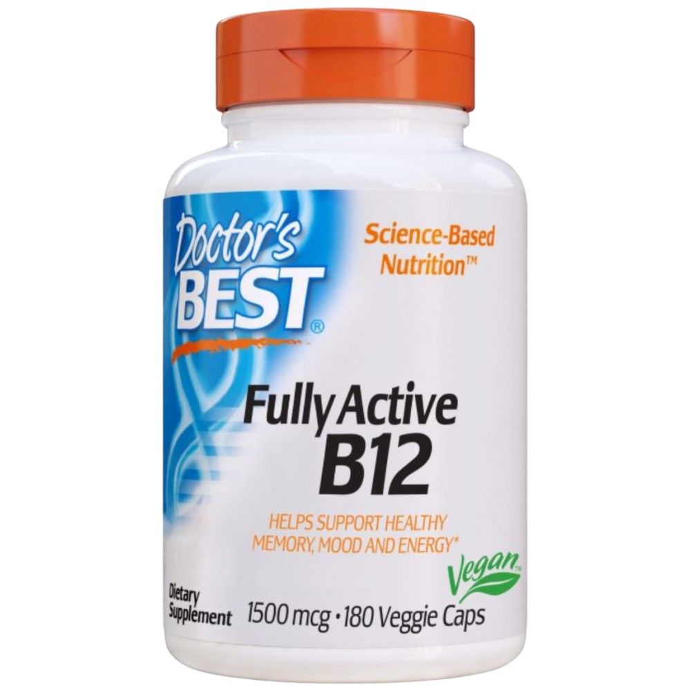 BEST Fully Active B12 / Methylcobalamin 1500 mcg - 180 capsules