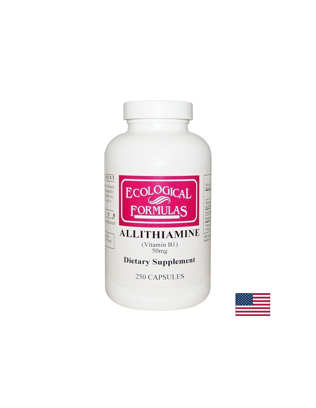 Nervös System a Gehir Funktioun - Vitamin B1 (Aliitiamine), 50 mg, 250 Kapselen