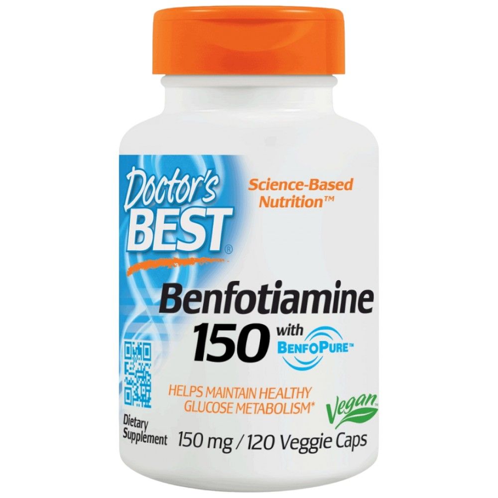 BEST Benfotiamine 150 mg | BenfoPure - 120 capsules