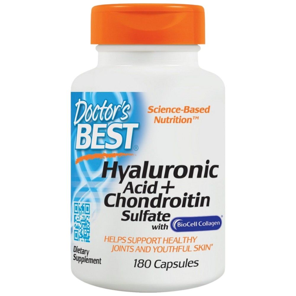 Melhor ácido hialurônico + sulfato de condroitina / com colágeno biocell - 180 cápsulas