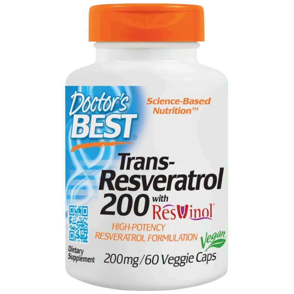 Trans-Resveratrol 200 mg | with ResVinol-25 - 60 capsules