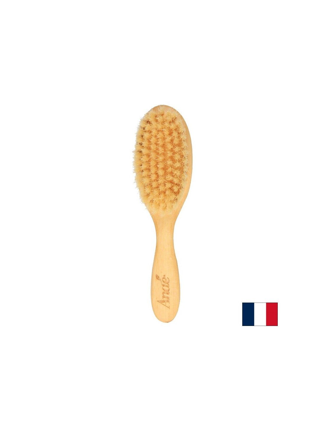 Cepillo de madera suave para cabello delgado a medio grueso, 1 pc.