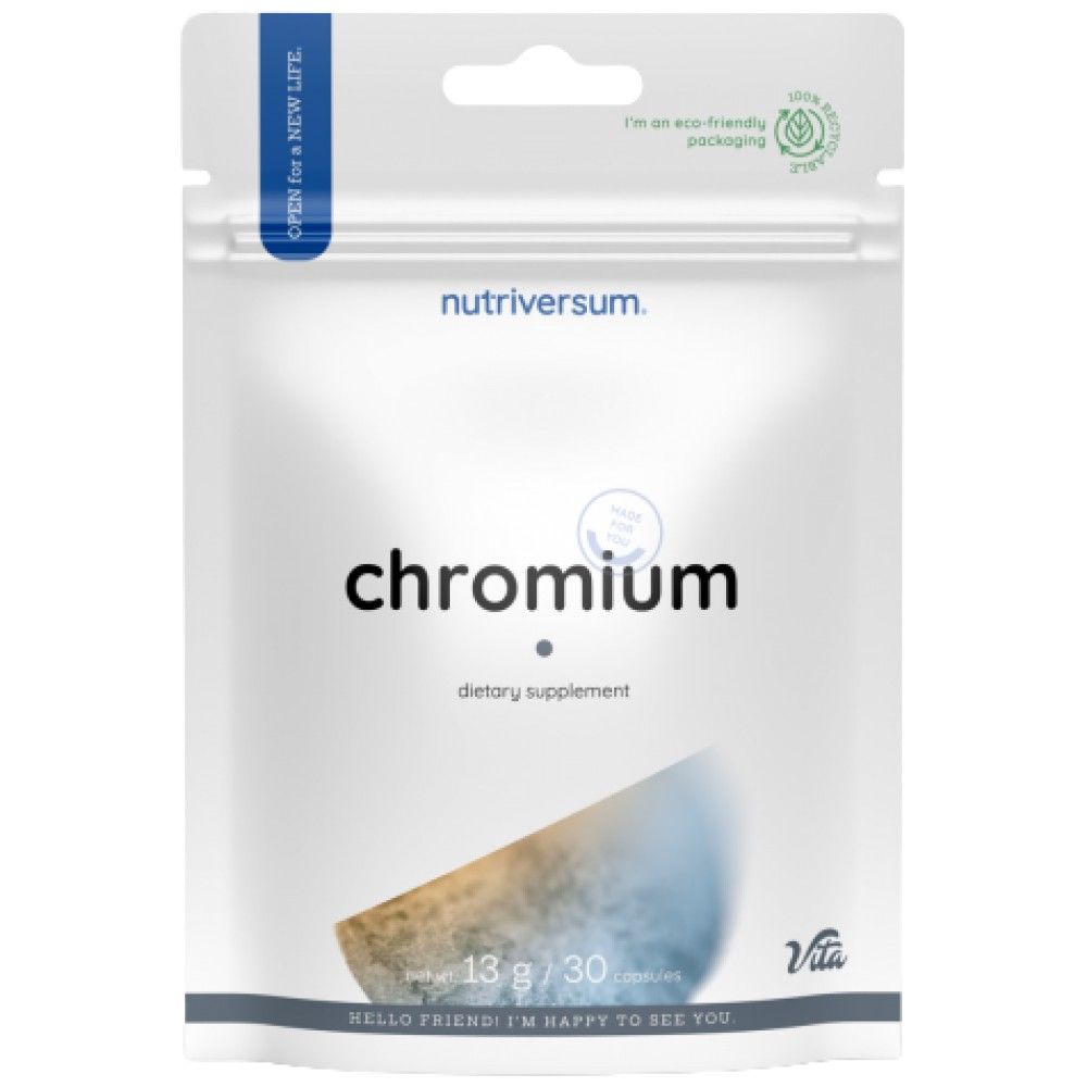 Tableta de cromo | Picolinato de cromo de 200 mcg - 30 tabletas