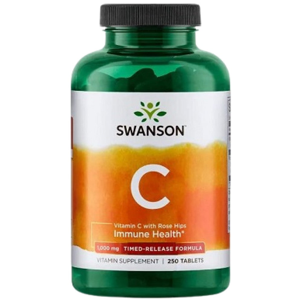Timed-Release Vitamin C 1000 mg | With Rose Hips 250 Bottles