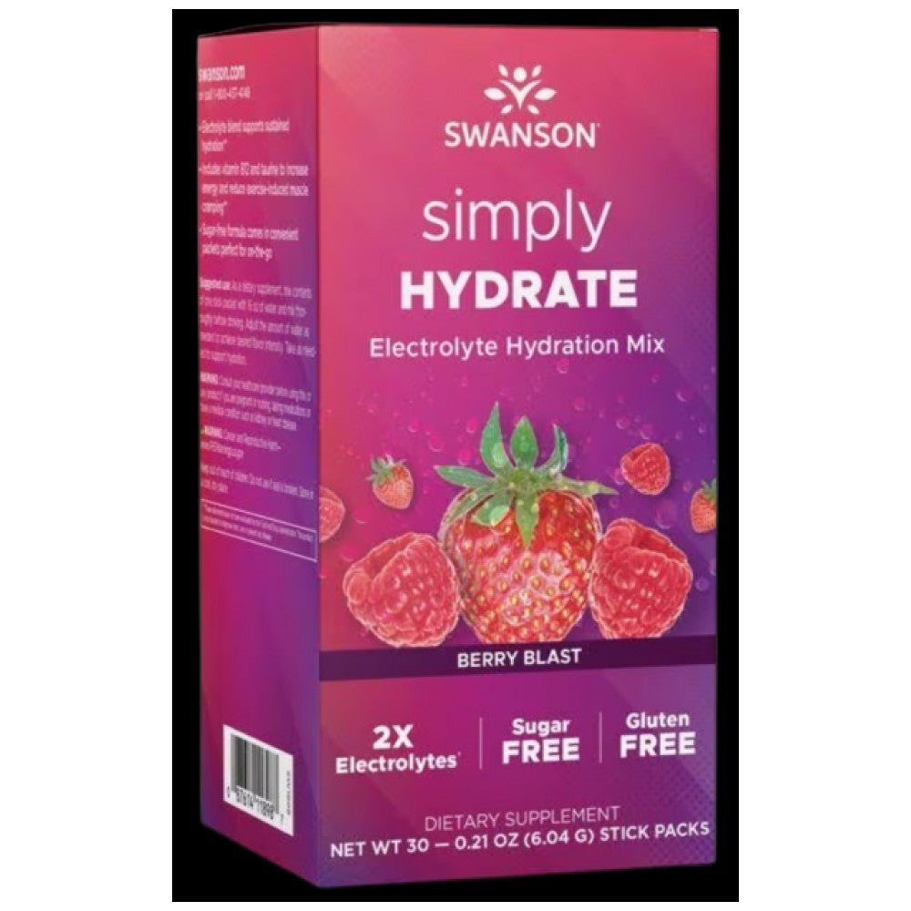 Simply HYDRATE | Sugar Free Electrolyte Hydration Mix - 30 Packets