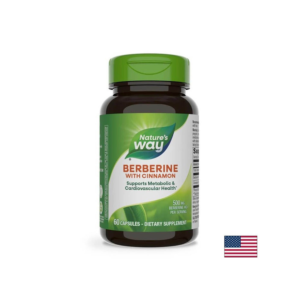Berberine + Cinnamon - Blood Sugar Balance and Metabolic Support, 60 Capsules