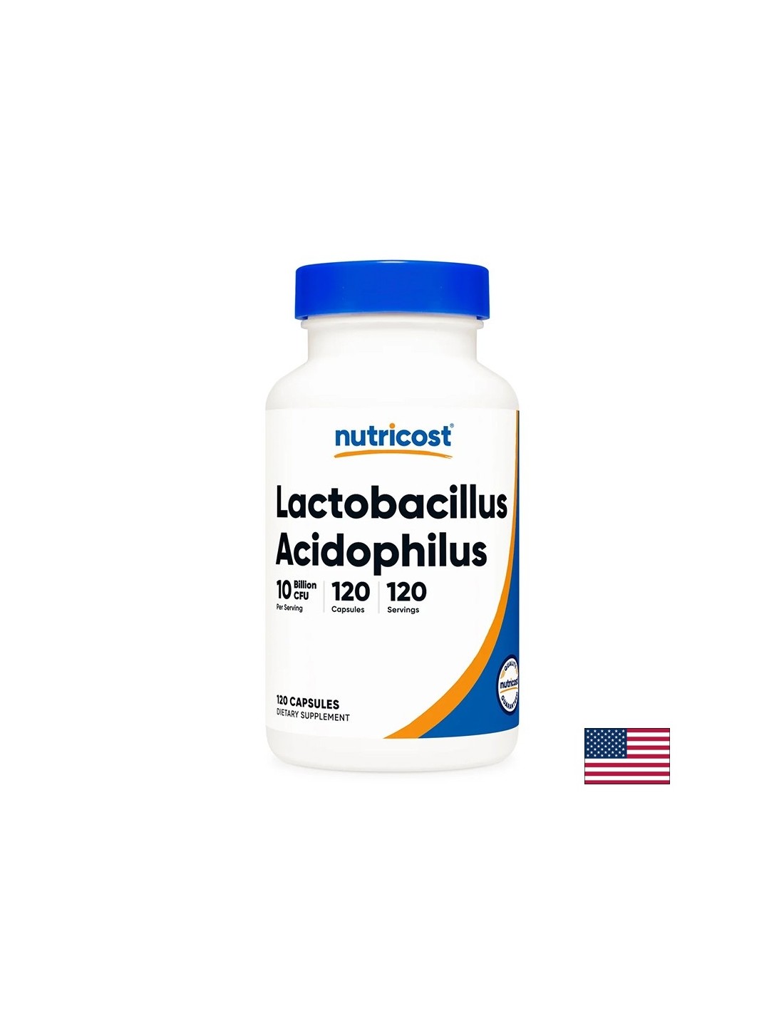 Lactobacillus Acidophilus 10 billion active probiotics - Intestinal balance and probiotic protection, 120 capsules