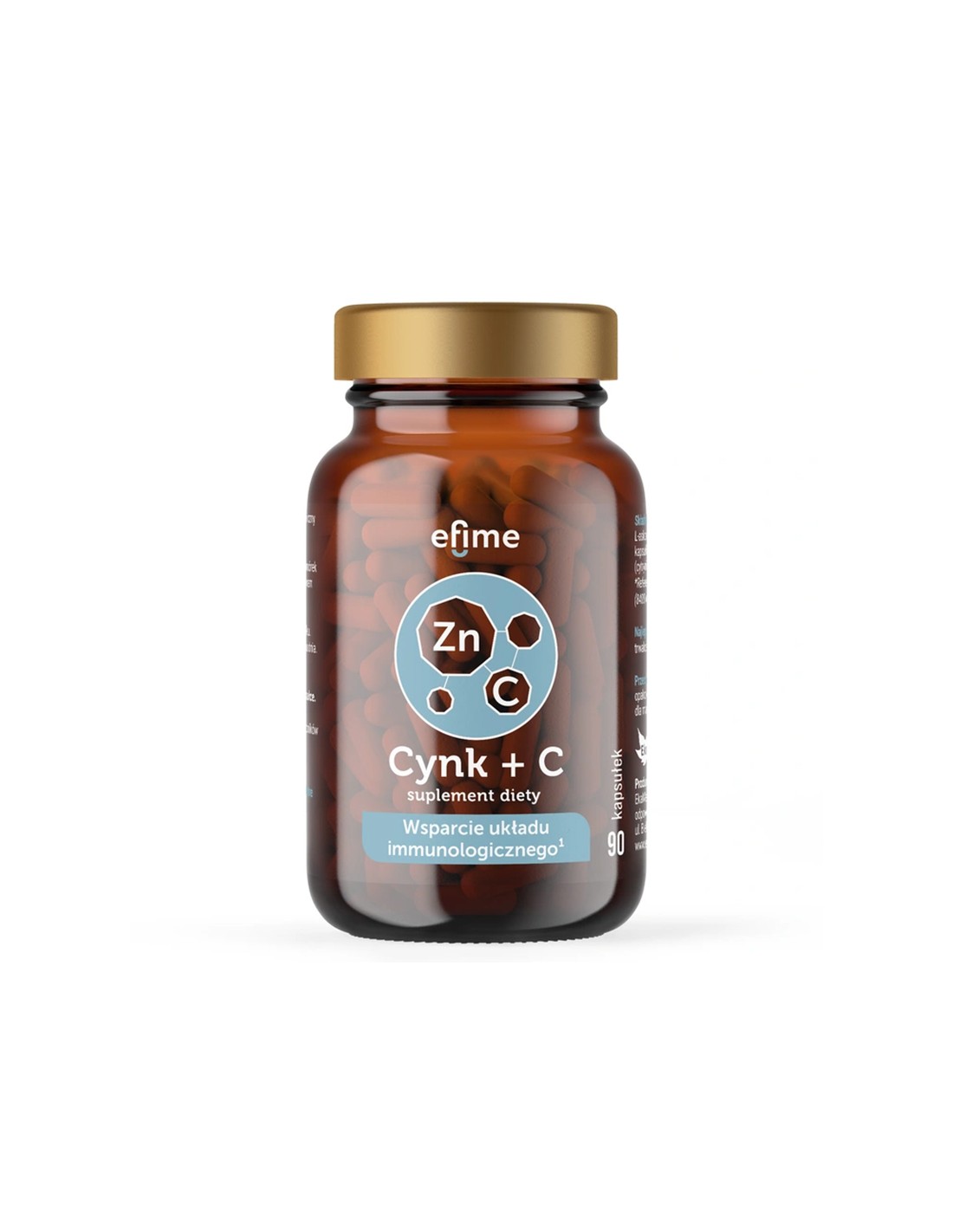 Immunity - Zinc 10 mg + Vitamin C 300 mg Efime x 90 capsules