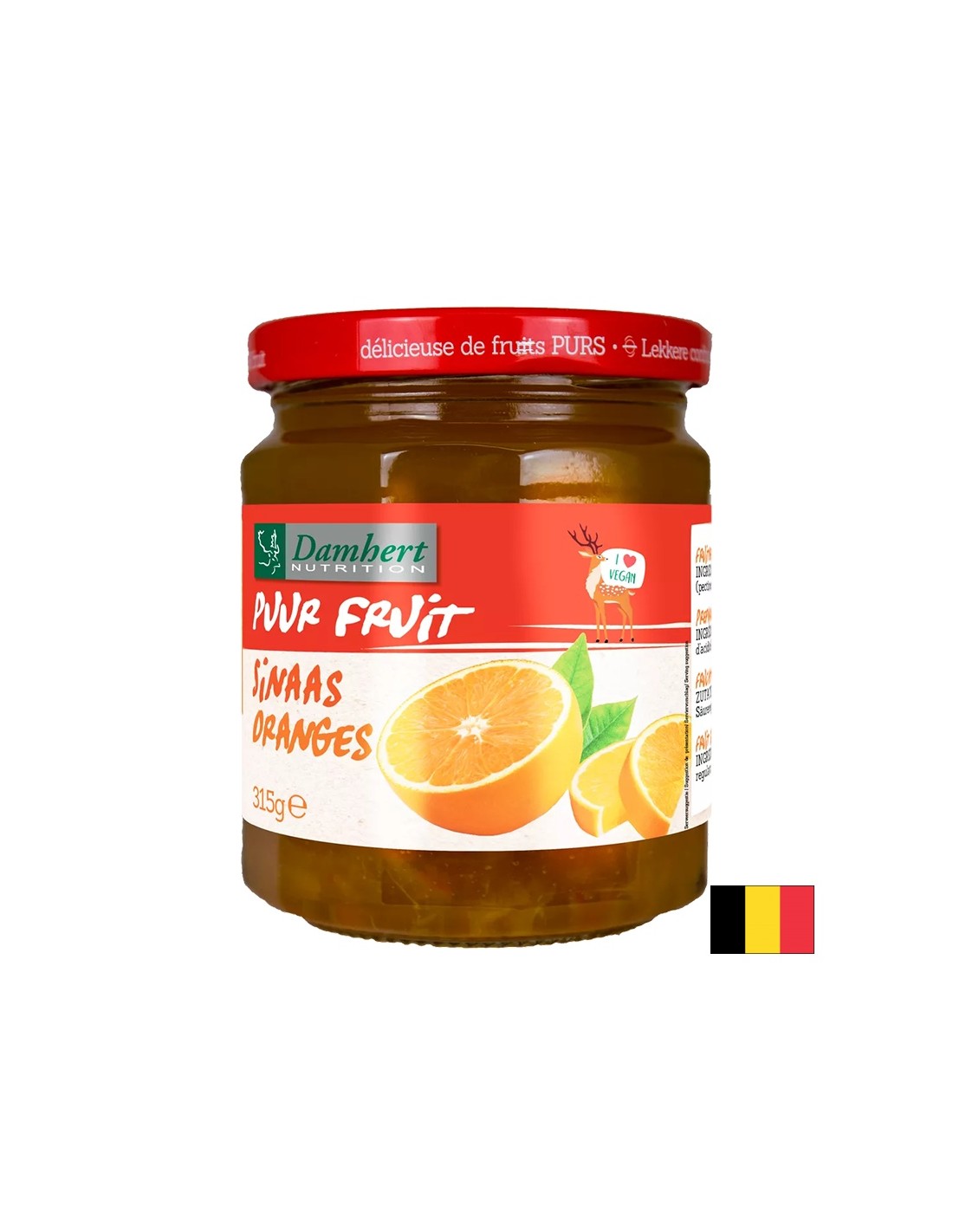 100% oranžová džem (bez cukru), 315 g