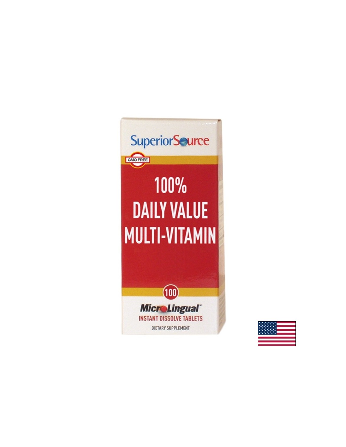 Multivitamíny – 100% denní hodnota multivitamínu, 100 sublingválních tablet <tc>Superior Source</tc>
