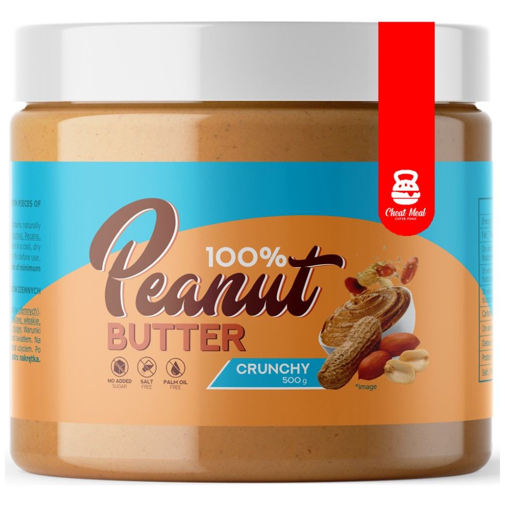 100% Erdnussbotter / Crunchy - 500 Gramm