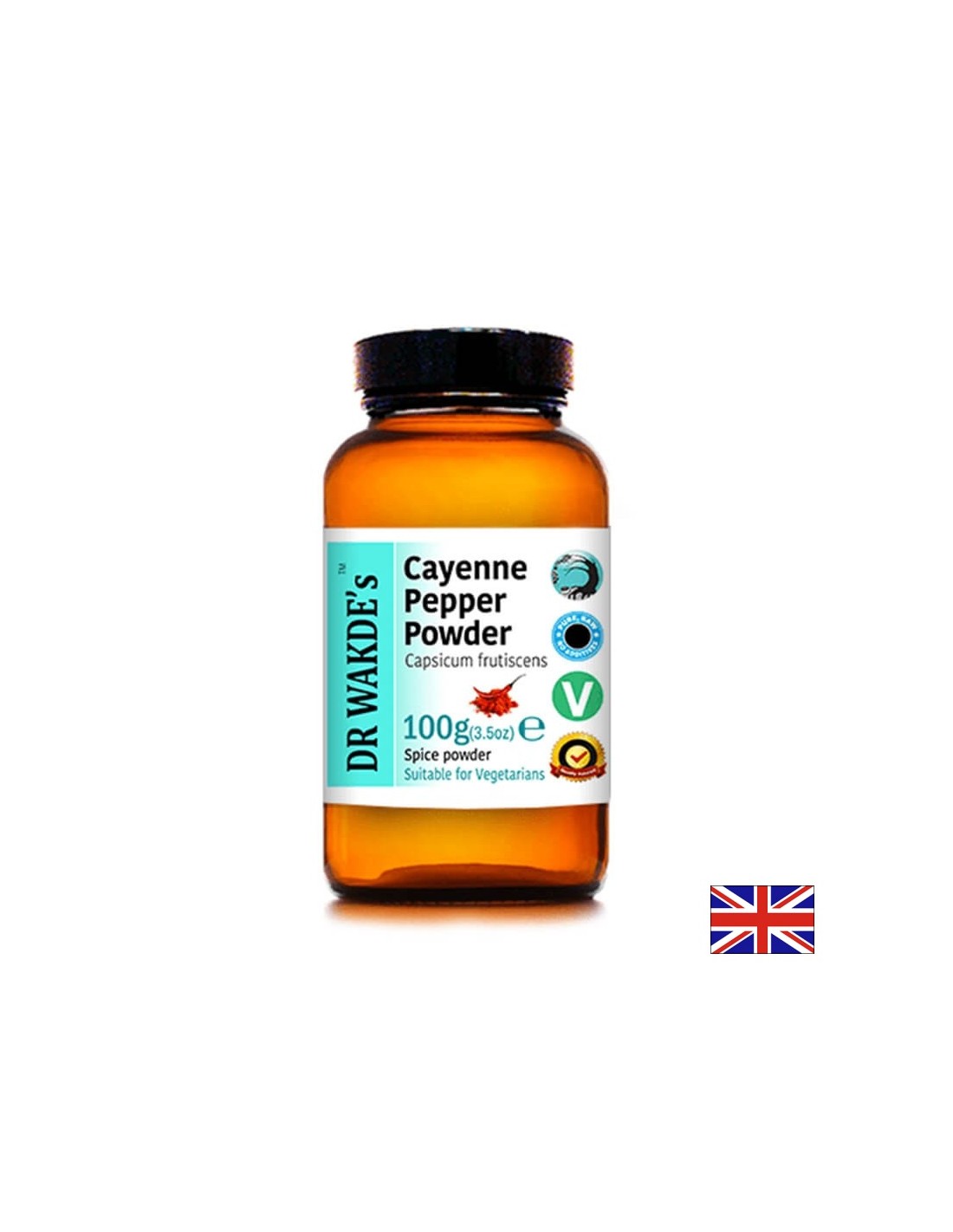 Lute rout Peffer (Cayenne) Pulver - fir besser Metabolismus a gesonde Gewiichtsverloscht, 100 G