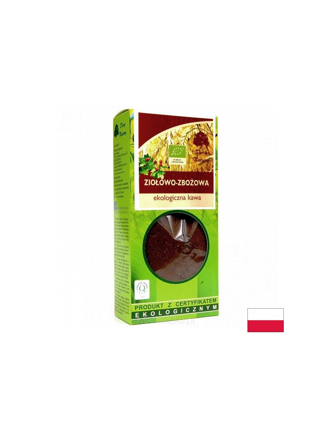 Herbal coffee from beans and herbs Bio, 100 g Dary Natury