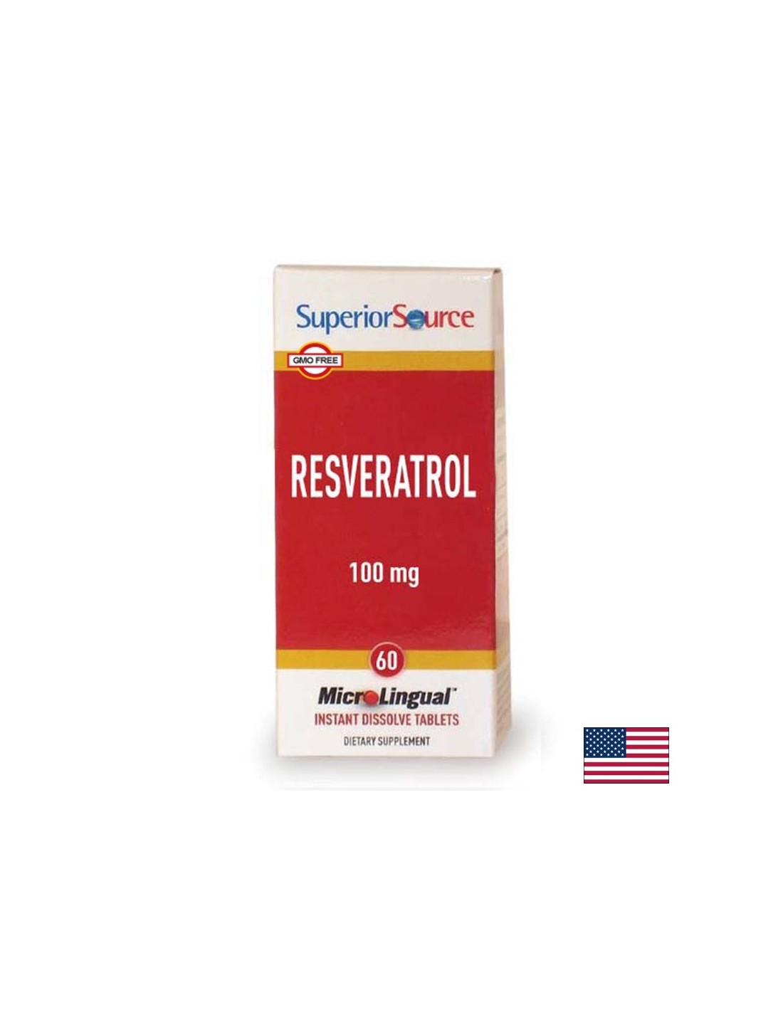 Przeciwutleniacz - resweratrol 100 mg + lukrecja, 60 podjęzykowych tabletek
