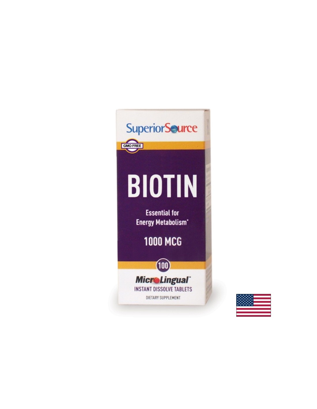 Biotin - Hair and Skin, 1000 mg x 100 sublingual tablets Superior Source
