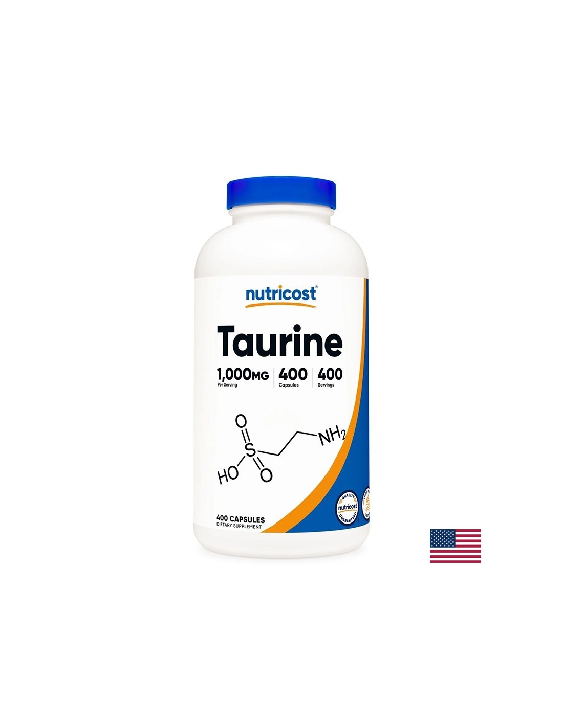 Función nerviosa y cerebral - Taurina, 1000 mg/ 400 cápsulas