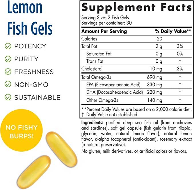 Omega -3 690 mg - 60 Gelkops