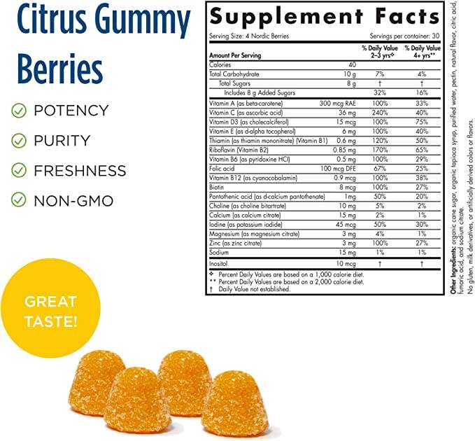 Multivitamina de bayas nórdicas - 120 gommies