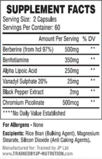 In-Sure | with Berberine and Benfotiamine - 120 capsules