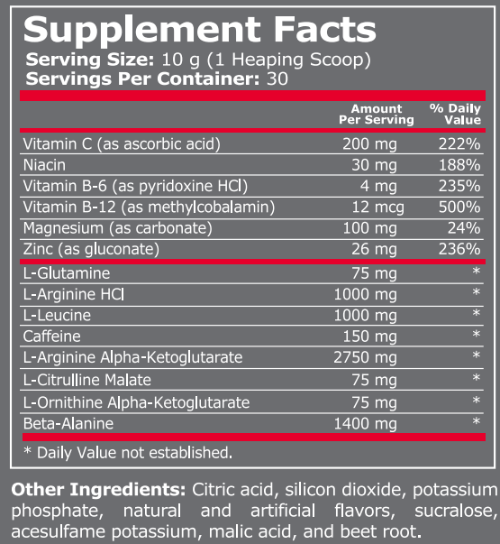 Pure Nutrition - BLACK JACK - 30 DOSES - Nutra Best Europe