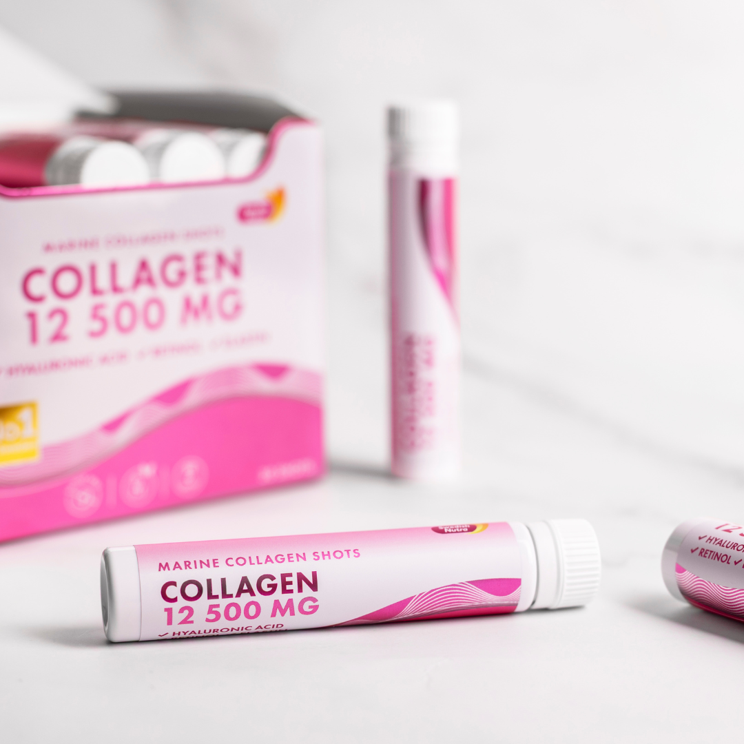 Fish Collagen 12,500 mg with Retinol, Elastin and Hyaluronic Acid - 20 x 25 ml