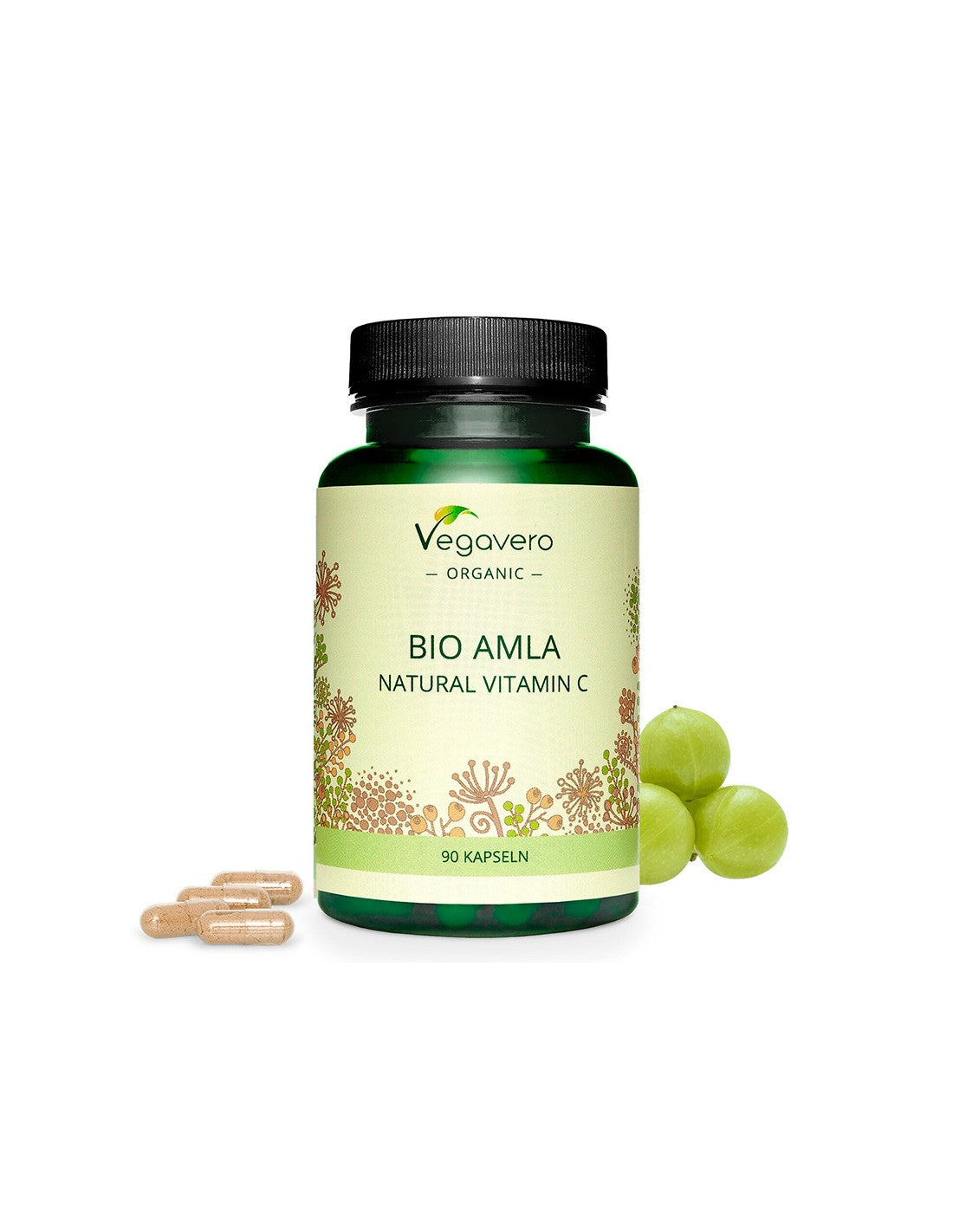 Natural Vitamin C - Amla Bio, 120 capsules Vegavero