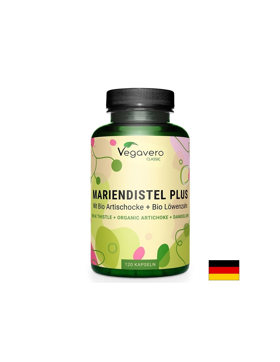 Liver and gall - Milk thistle + Artichoke and Dandelion, 120 capsules Vegavero