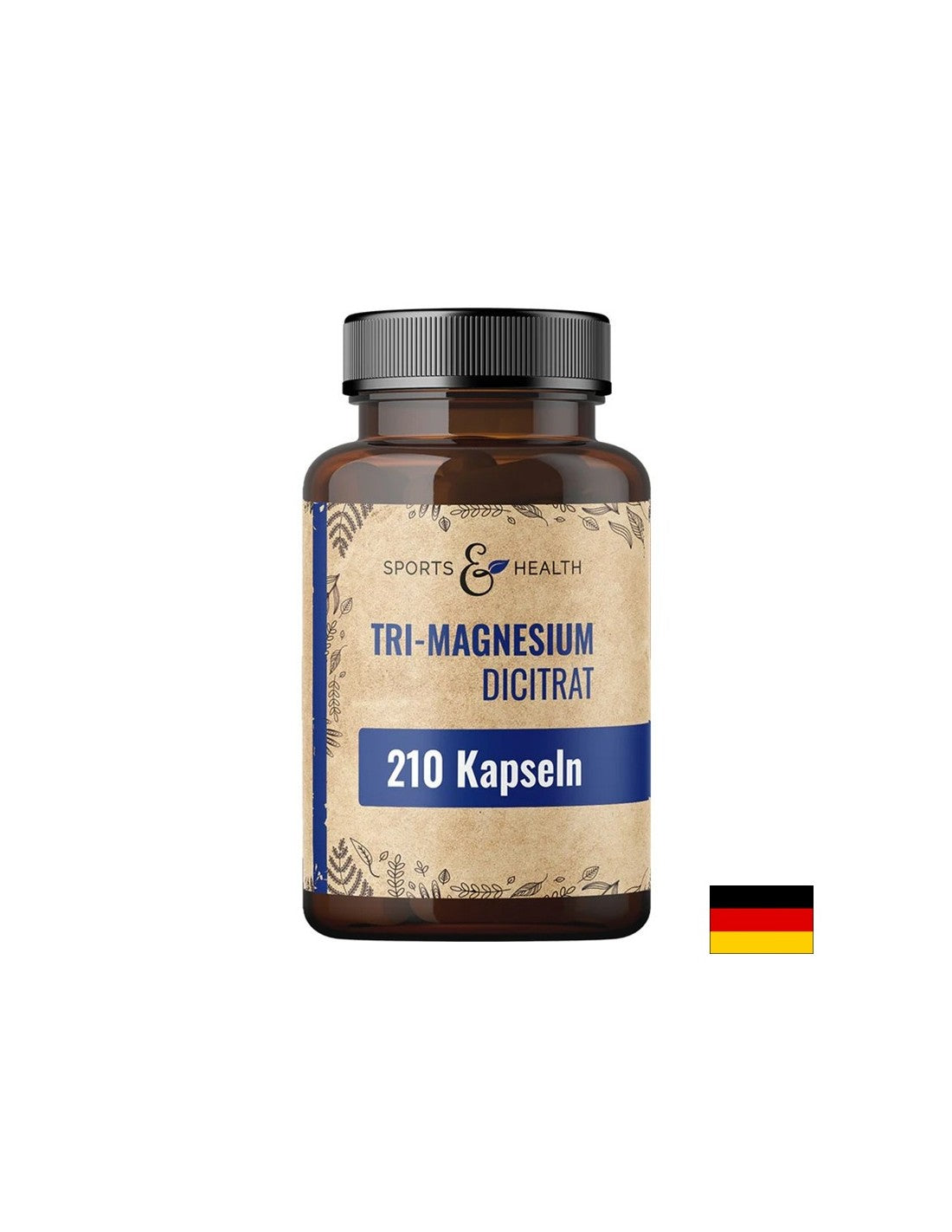 Funkce svalů, srdce a neurologické zdraví-hořčík (Tri-Magnesium-Dicicintrate), 120 mg x 210 tobolek