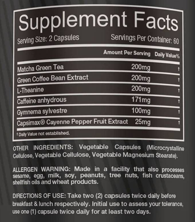 V-Burn Fat Burner 120 capsules