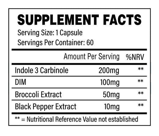Estro Control | with DIM and Indole-3-Carbinol 60 capsules