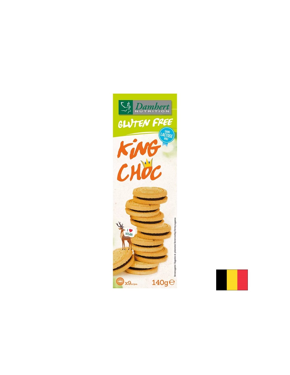 Gluten-free cookies with chocolate cream, 140 g
