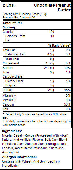 100% kasein - 0,908 kg