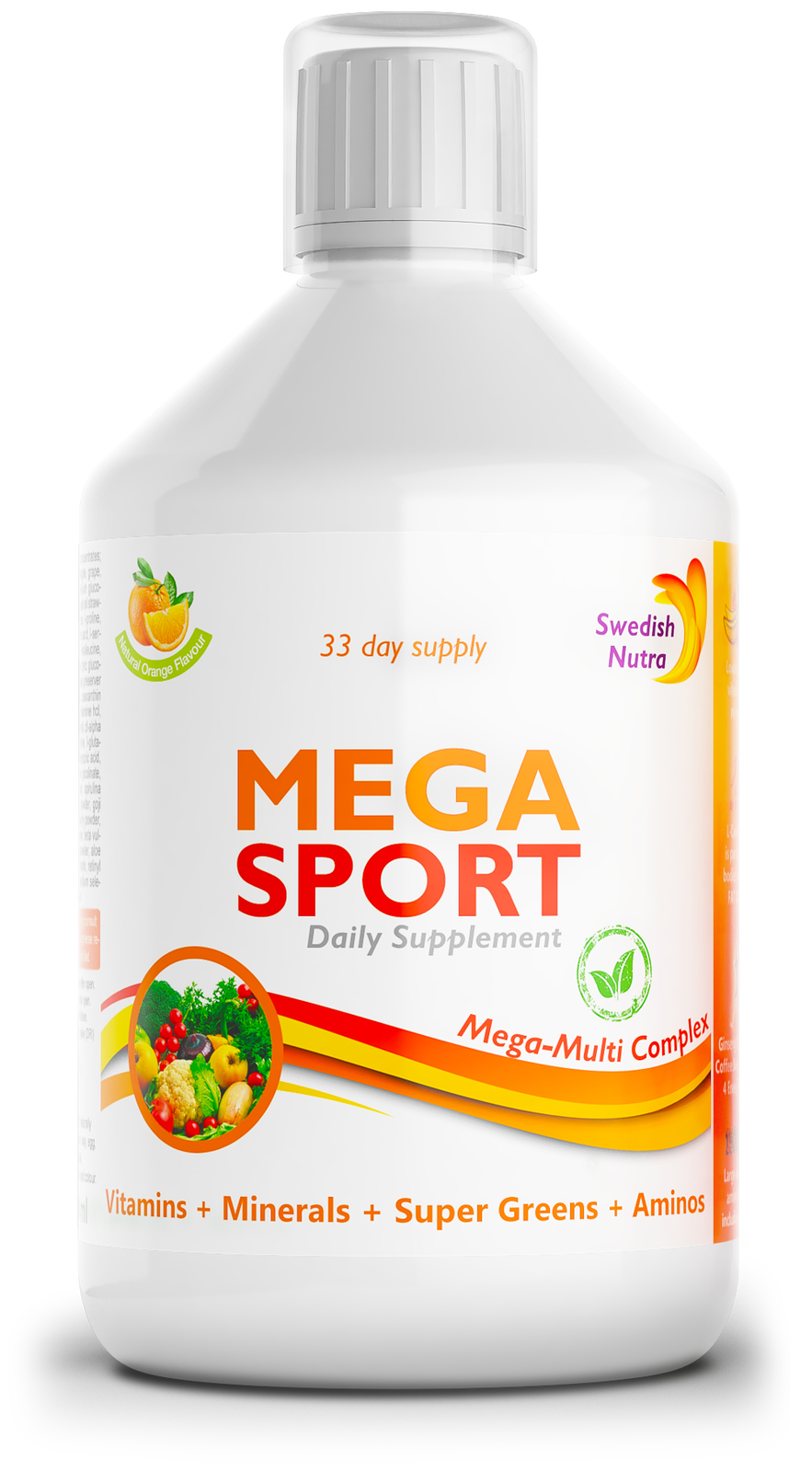 Mega Sport - Vitaminas + Minerales + Colágeno 1497 mg /500 ml /