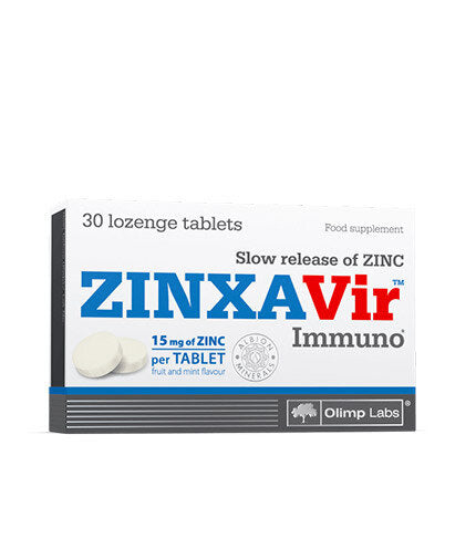 Zinc 15 mg/ZINXAVir Immuno 30 comprimidos masticables <tc>Olimp</tc>