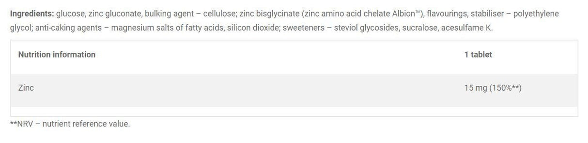 Zinc 15 mg/ZINXAVir Immuno 30 comprimidos masticables <tc>Olimp</tc>