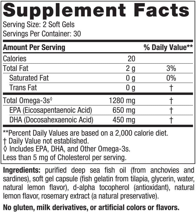 Ultimate Omega 1280 mg - 60 Gel capsules