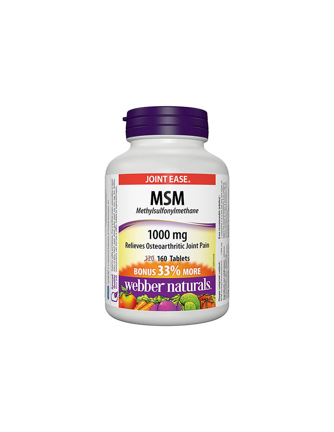 Healthy bones, joints and muscles - MSM, 160 tablets