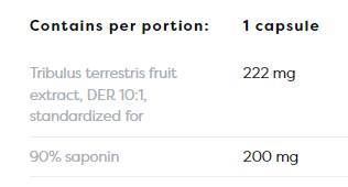 Tribulus terrestris 90% | 200 mg de saponinas - 90 cápsulas