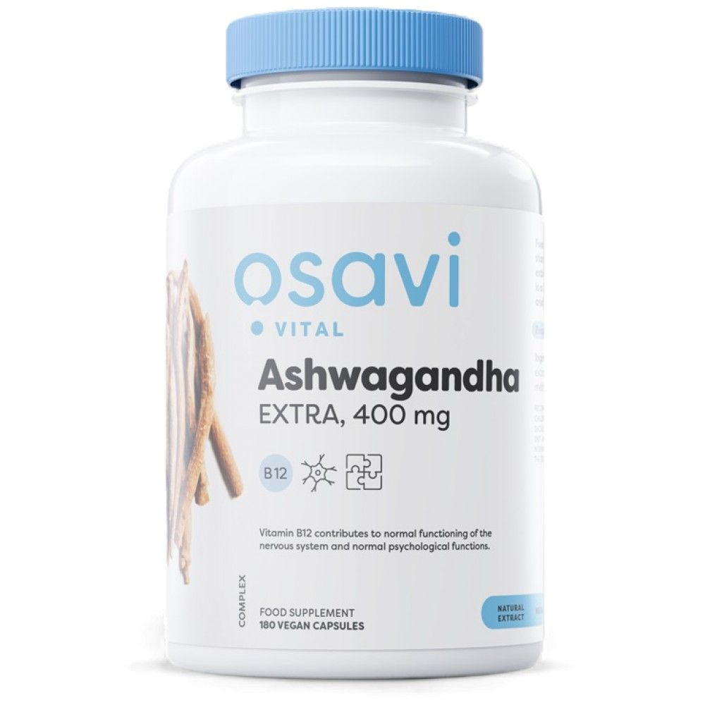 Ashwagandha extra 400 mg - 180 cápsulas