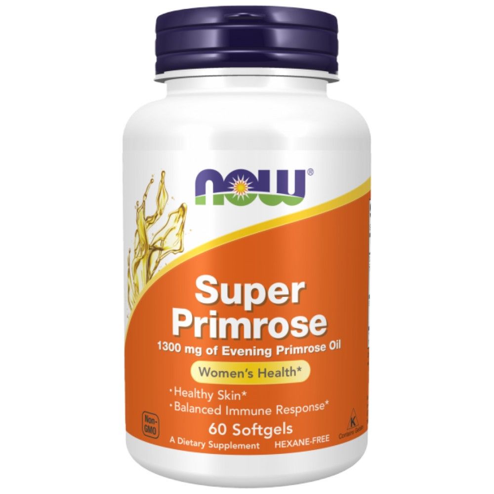 Super Primrose'i õli 1300 mg - 60 geeli kapslit
