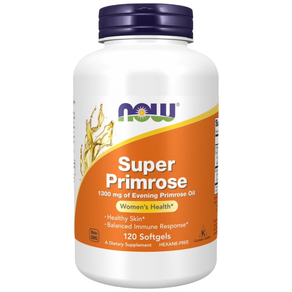 Super Primrose'i õli 1300 mg - 60 geeli kapslit