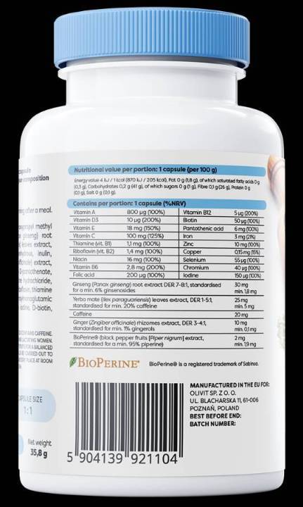Multivitamin with Yerba Mate - 180 capsules