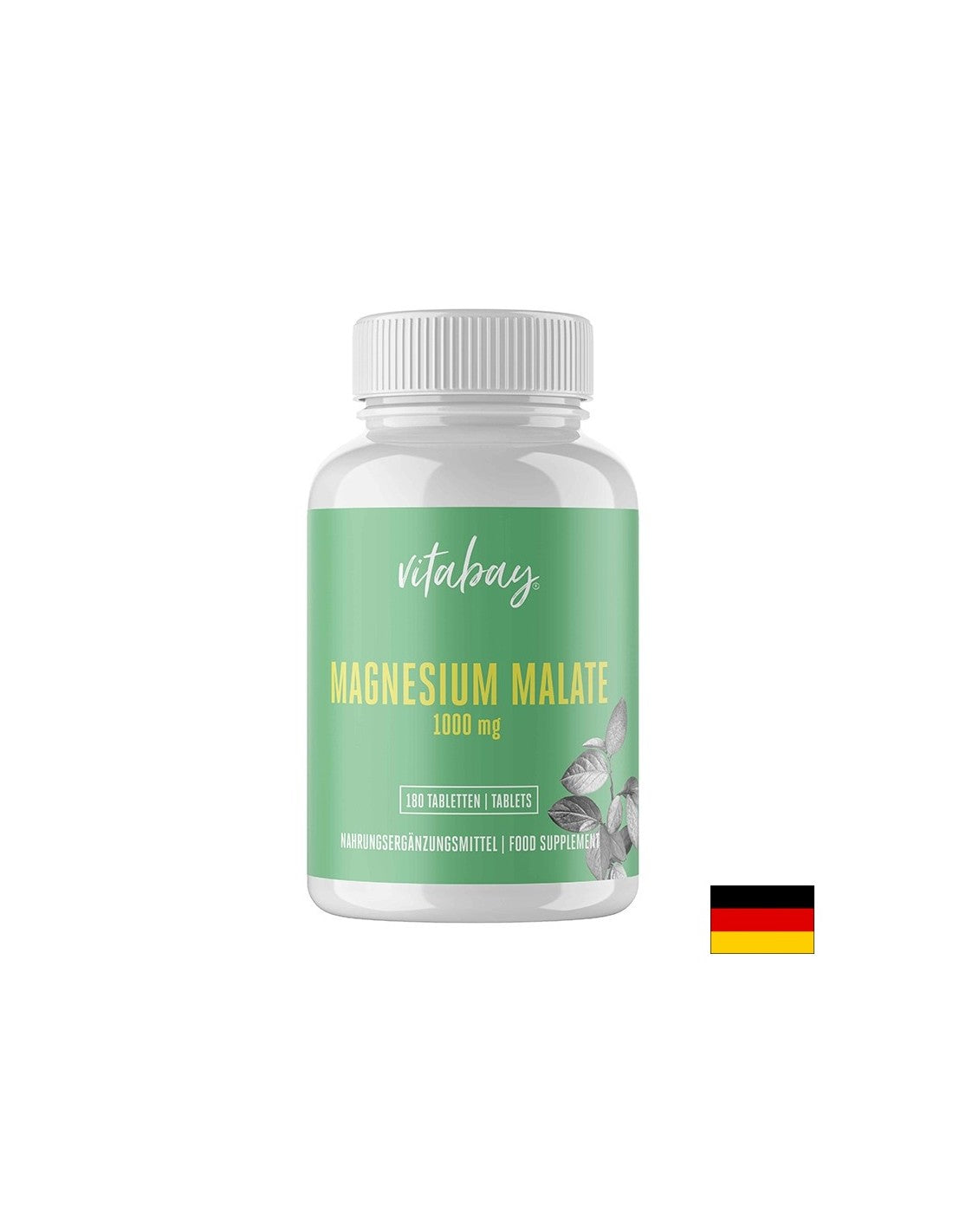 Magnesium (malaat) - zenuwstelsel en spierstelsel, 180 tabletten <tc>Vitabay</tc>
