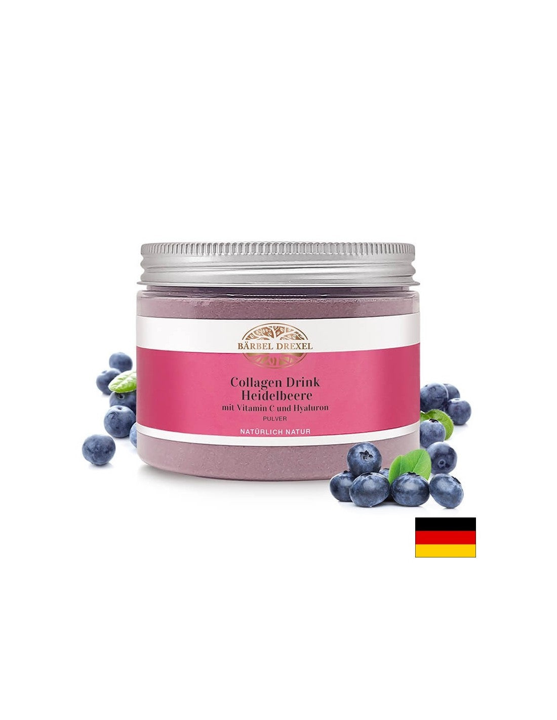 For young and fresh skin - Collagen, hyaluronic acid, vitamin C and blueberries, 180 g powder, 30 doses