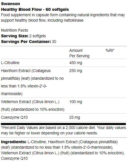 Healthy Blood Flow 60 Gel capsules