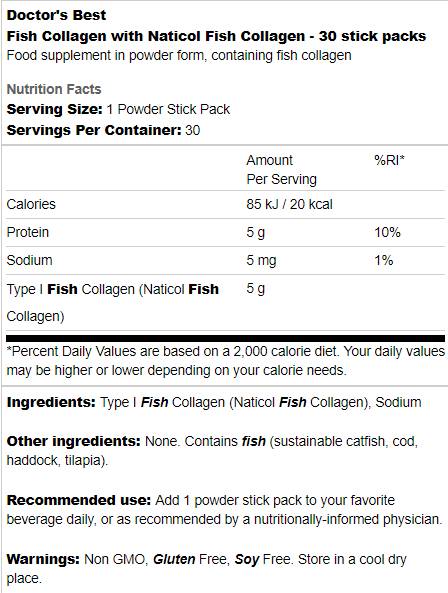 BEST Fish Collagen | With Naticol - 30 Packets