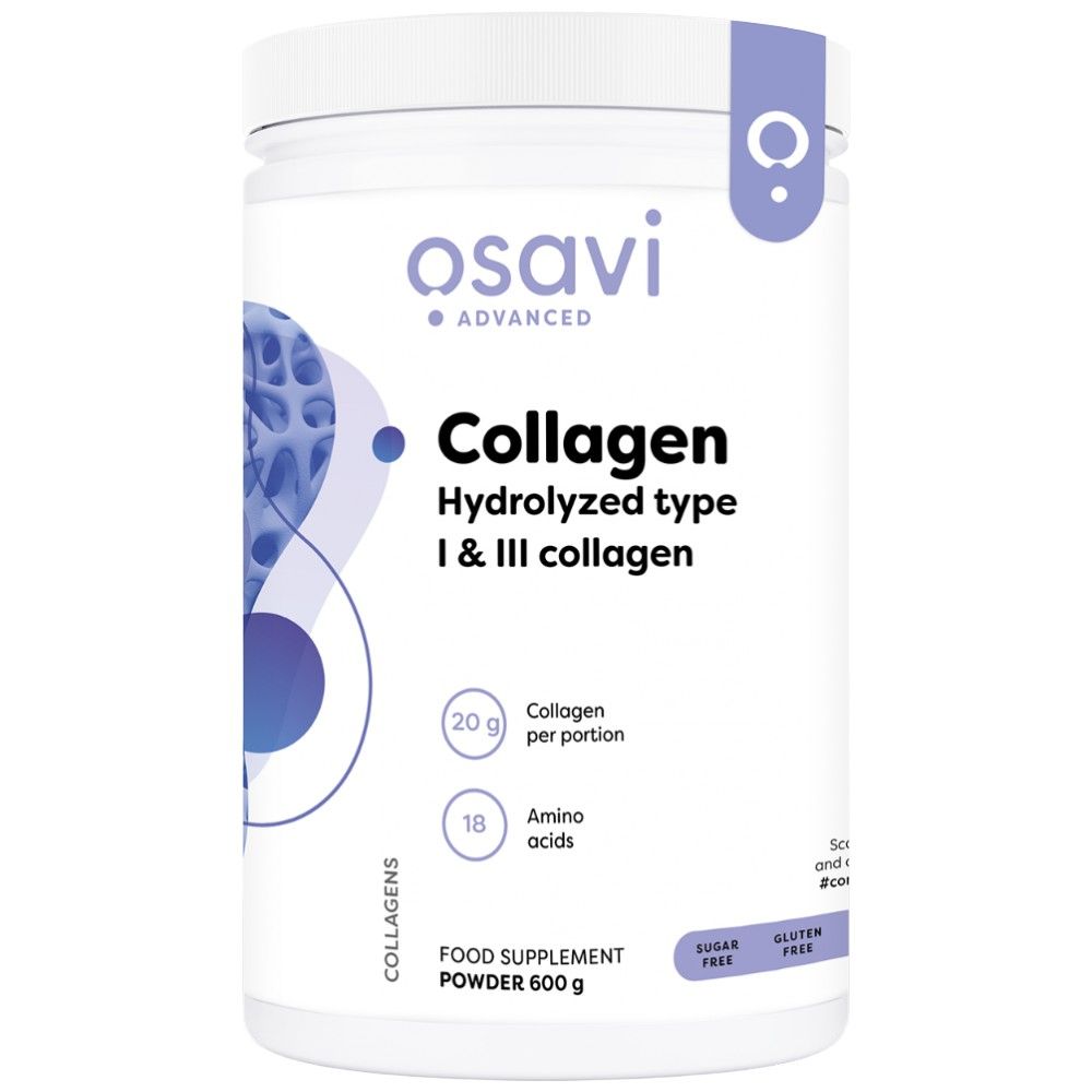 Kolagenové hydrolyzované peptidy | Typ I & III - 600 gramů