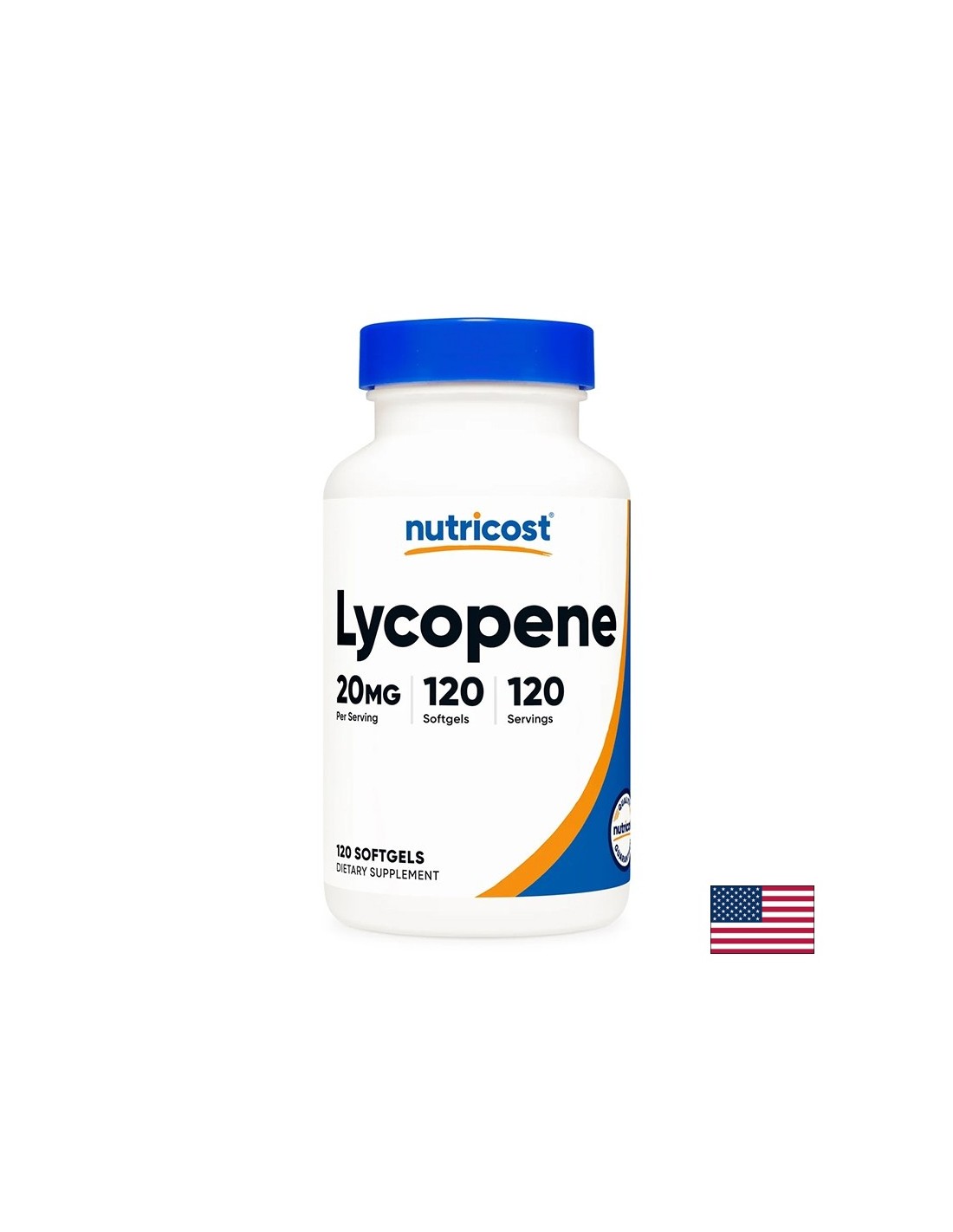 Lycopene and Vitamin E - Cellular Protection and Antioxidant Activity, 20 mg x 120 softgel capsules