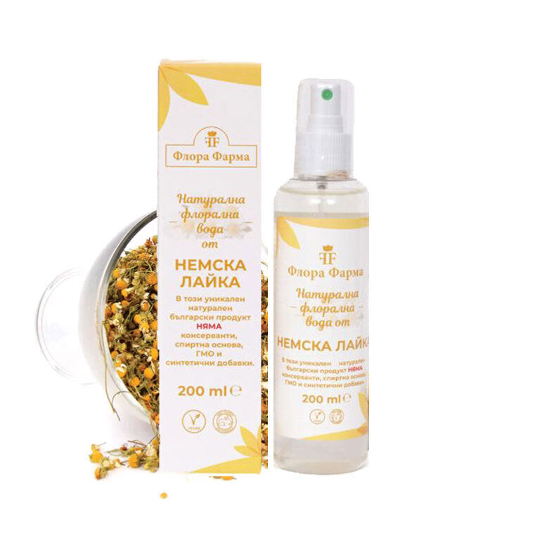Natierlecht Blummenwaasser aus däitsche Chamemile - 200 ml Flarm Pharma